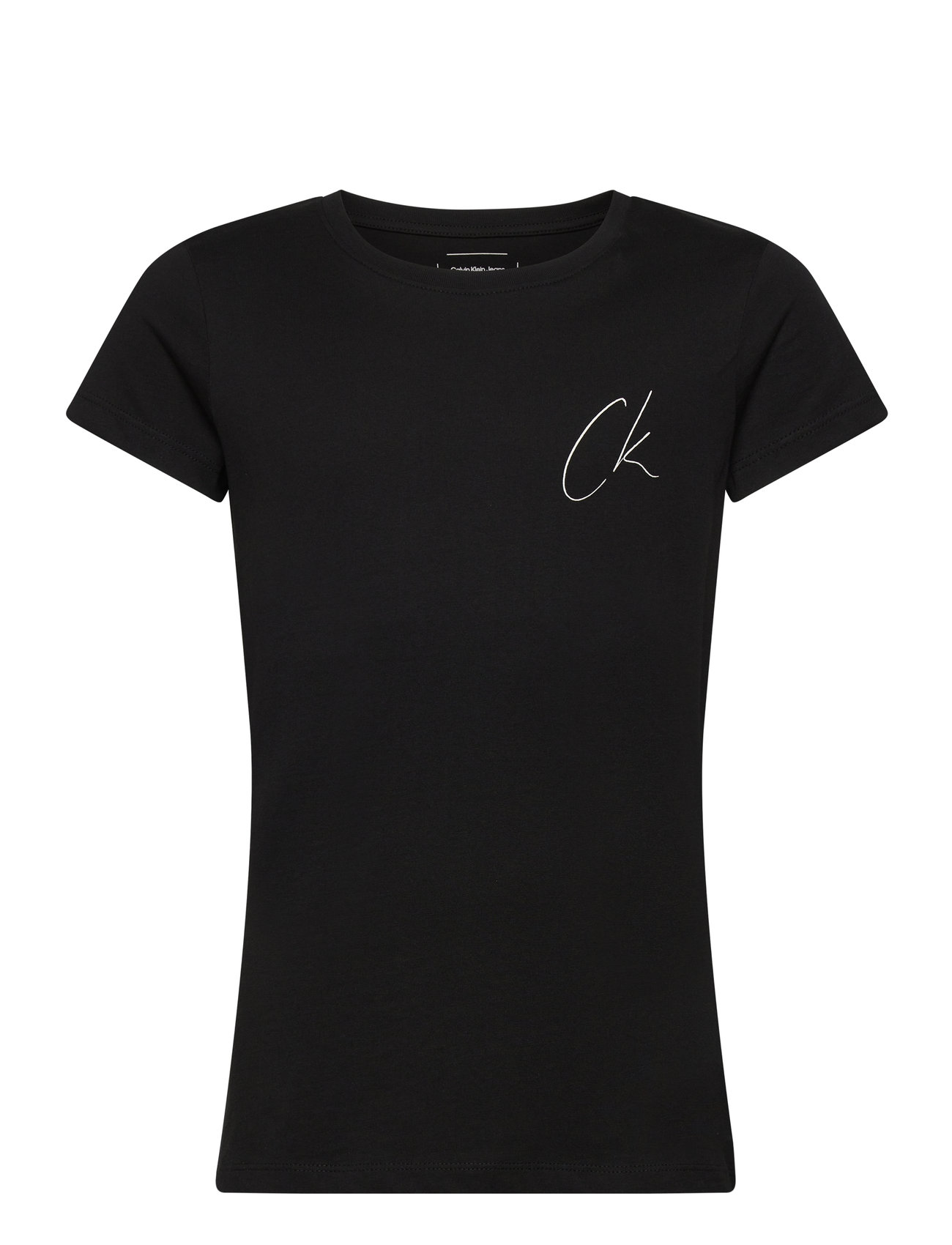 Ck Signage Slim Ss T-Shirt Black Calvin Klein