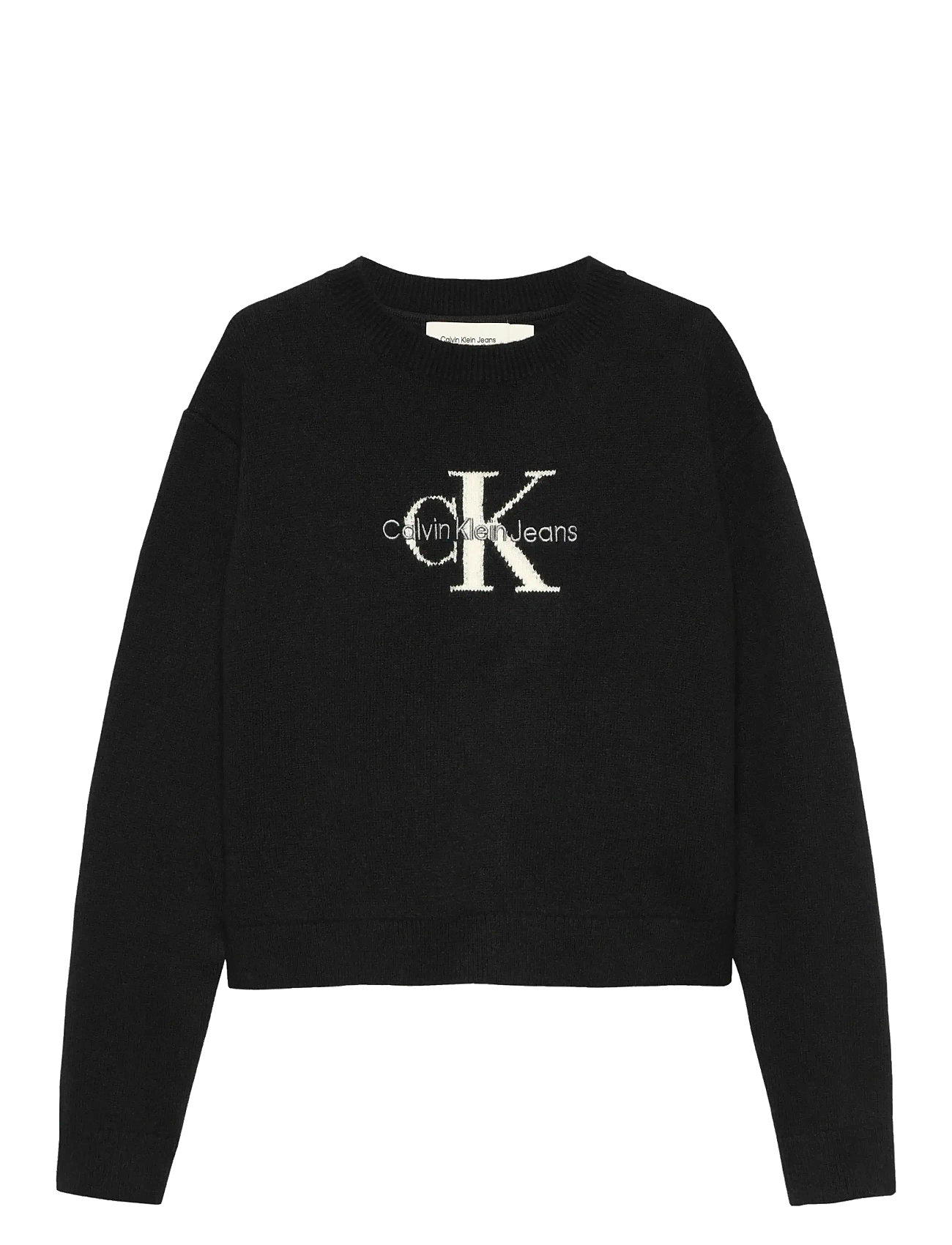 CALVIN KLEIN Monologo Pullover Schwarz - 128 - Kinder