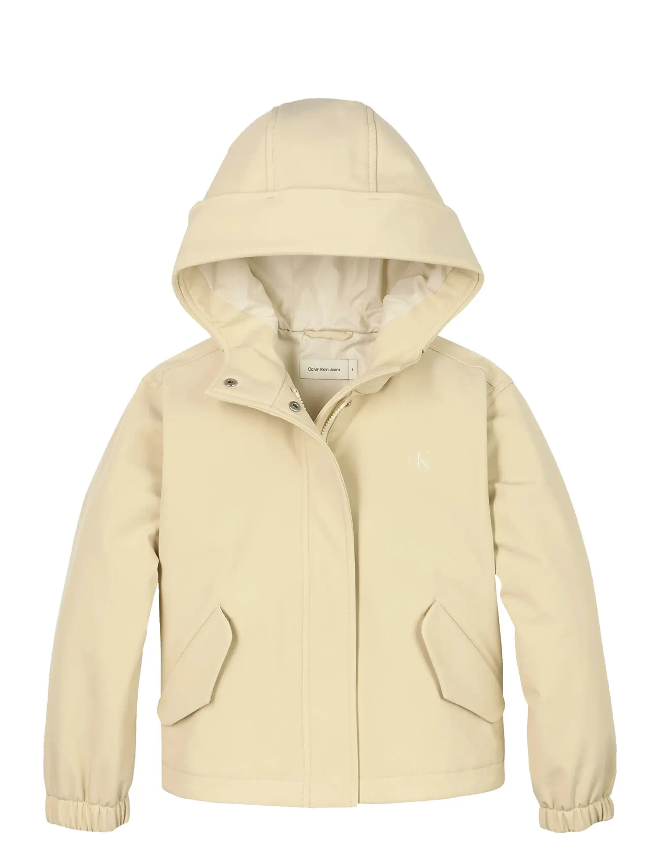 CALVIN KLEIN Lw Technical Parka Jacke Cream - 128 - Kinder