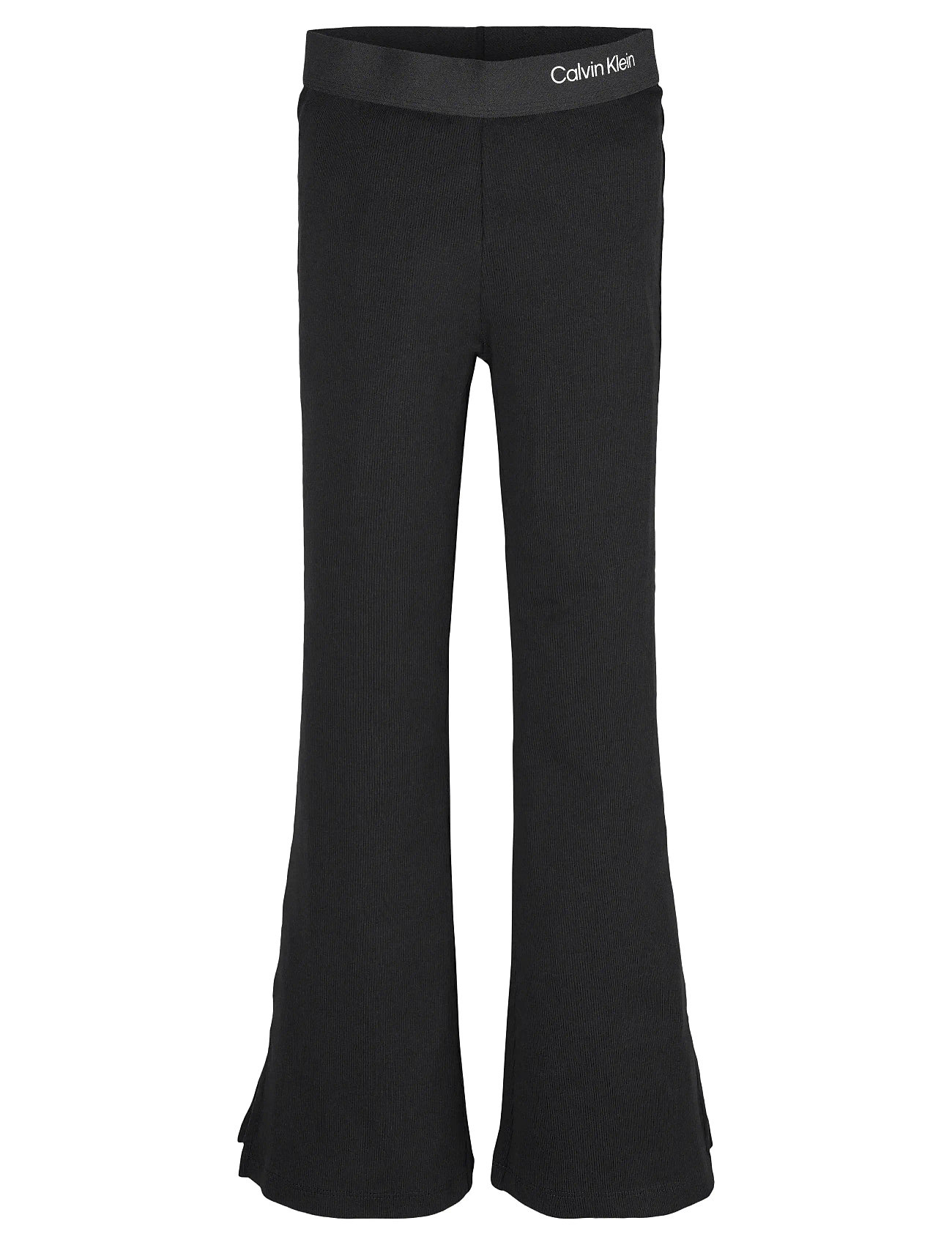 CALVIN KLEIN Rib Flare Hose Schwarz - 140 - Kinder