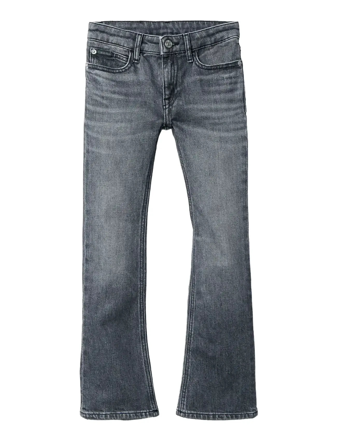CALVIN KLEIN Mr Flare Mid Grau Stone Blau - 128 - Kinder