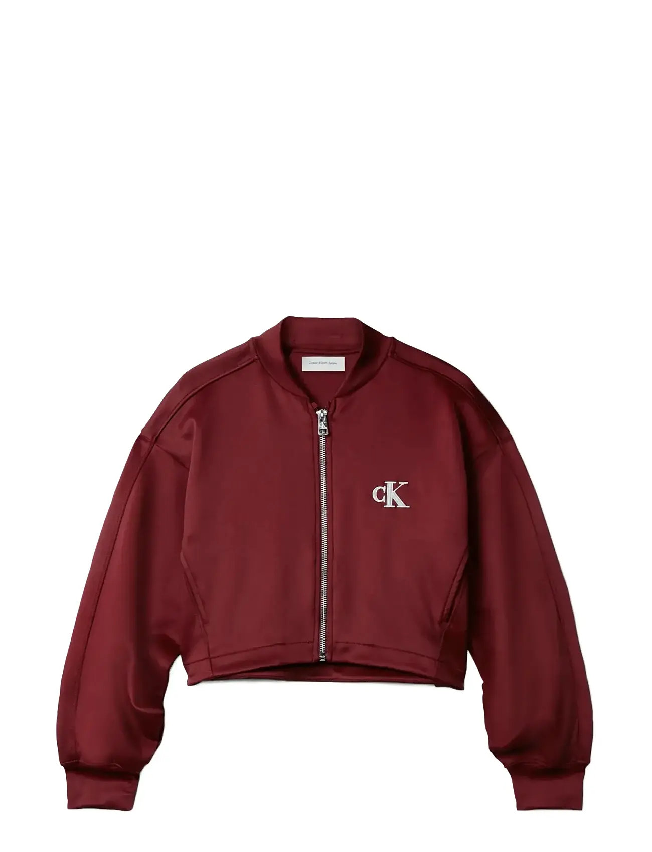 CALVIN KLEIN Tricot Bomer Jacke Burgundy - 152 - Kinder