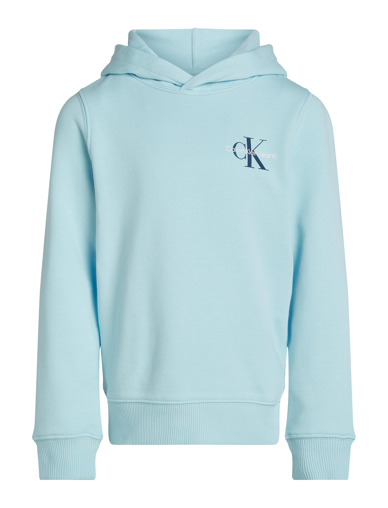 Calvin Klein Small Monogram Hoodie Blå