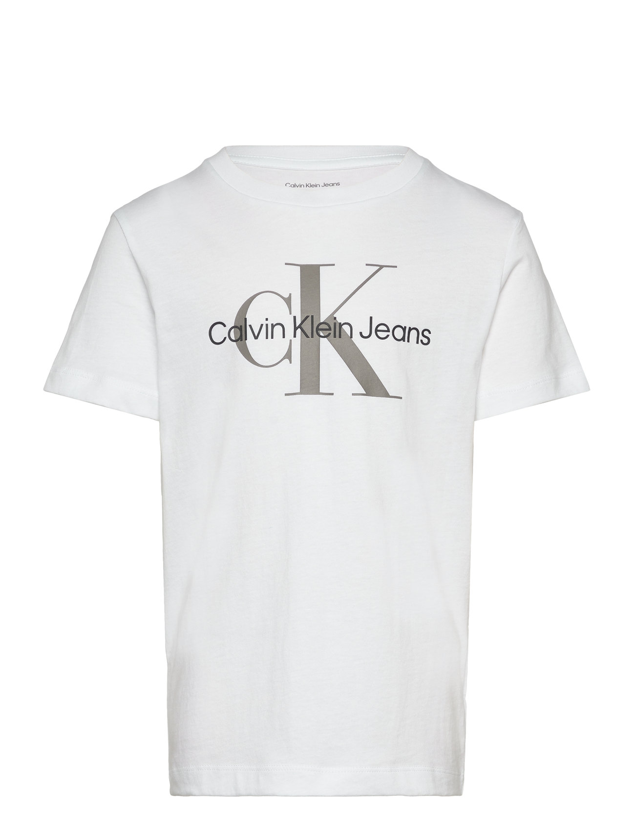 Calvin Klein Ck Monogram Ss T-Shirt Vit