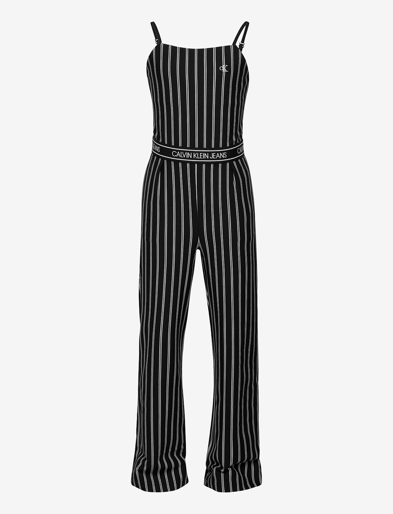 calvin klein black and white jumpsuit