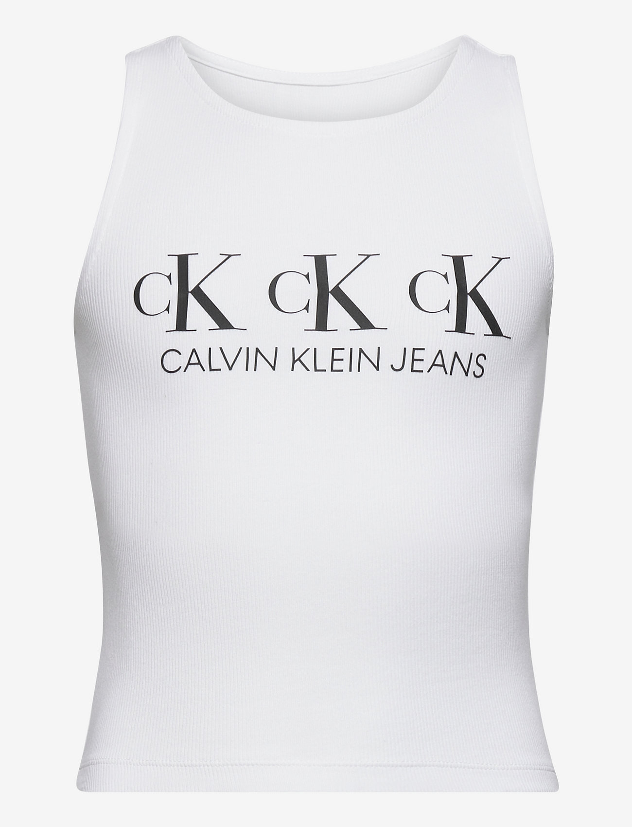 calvin klein white sleeveless top