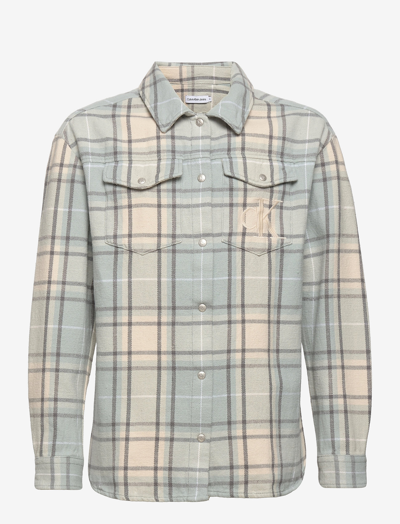 Calvin Klein Check Overshirt - Tops 