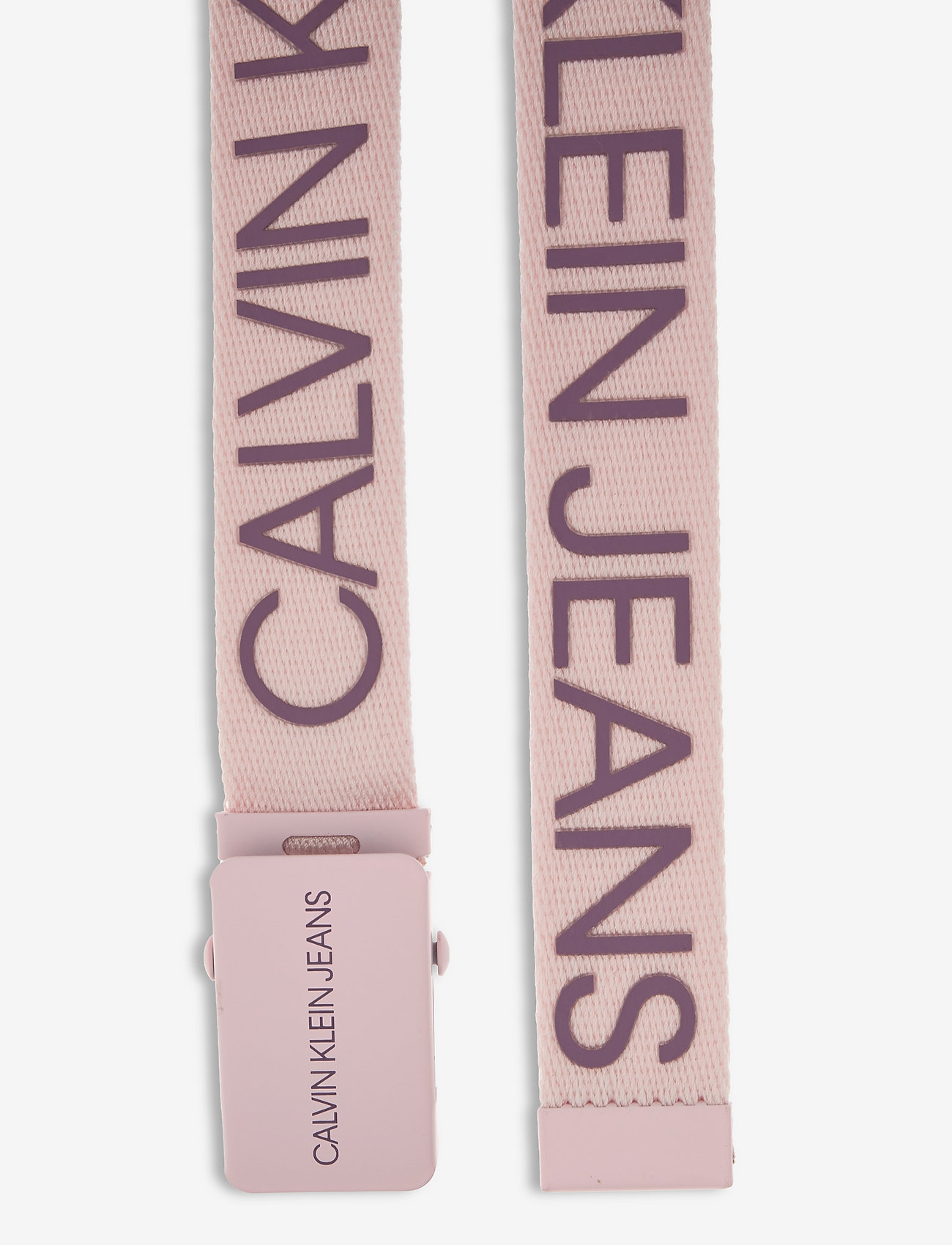 Calvin Klein - CANVAS LOGO BELT - bælter - sweetest pink - 1