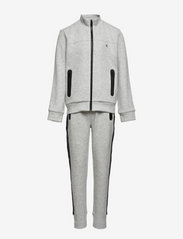 Calvin Klein - LOGO TAPE ZIP THROUGH SET - thermo ondergoedsets - light grey heather - 0
