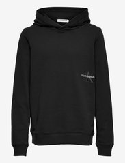 Calvin Klein - MONOGRAM EMBROIDERY HOODIE - hoodies - ck black - 0