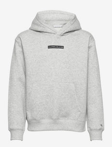 MICRO FLOCK LOGO RELAXED HOODIE - pulls à capuche - light grey heather