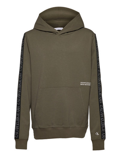 Calvin Klein Shadow Logo Tape Hoodie - Hoodies - Boozt.com