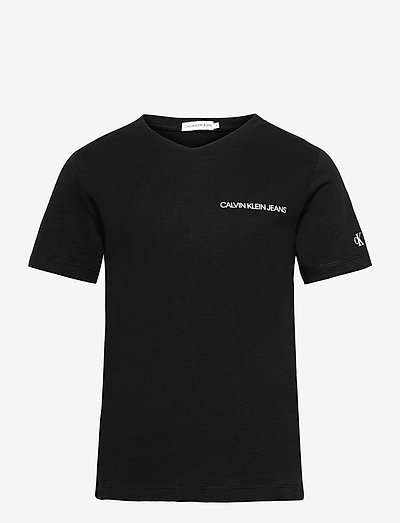 CHEST LOGO TOP - ensfarvet kortærmet t-shirt - ck black / yellow
