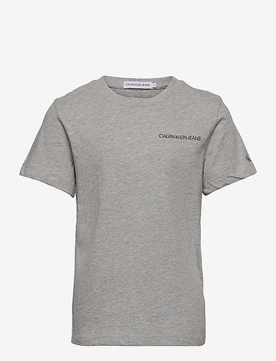 CHEST LOGO TOP - ensfarvet kortærmet t-shirt - light grey heather