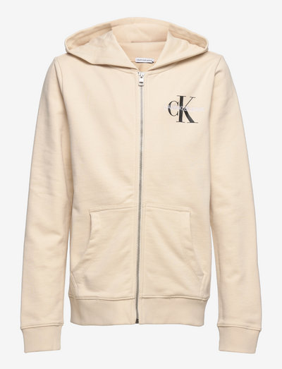 monogram zip up
