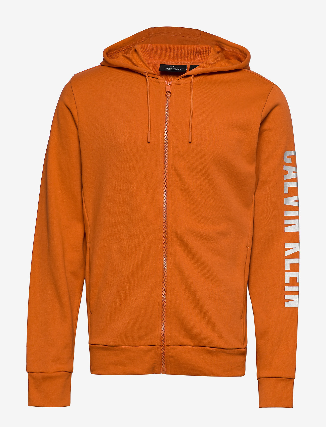 orange calvin klein hoodie