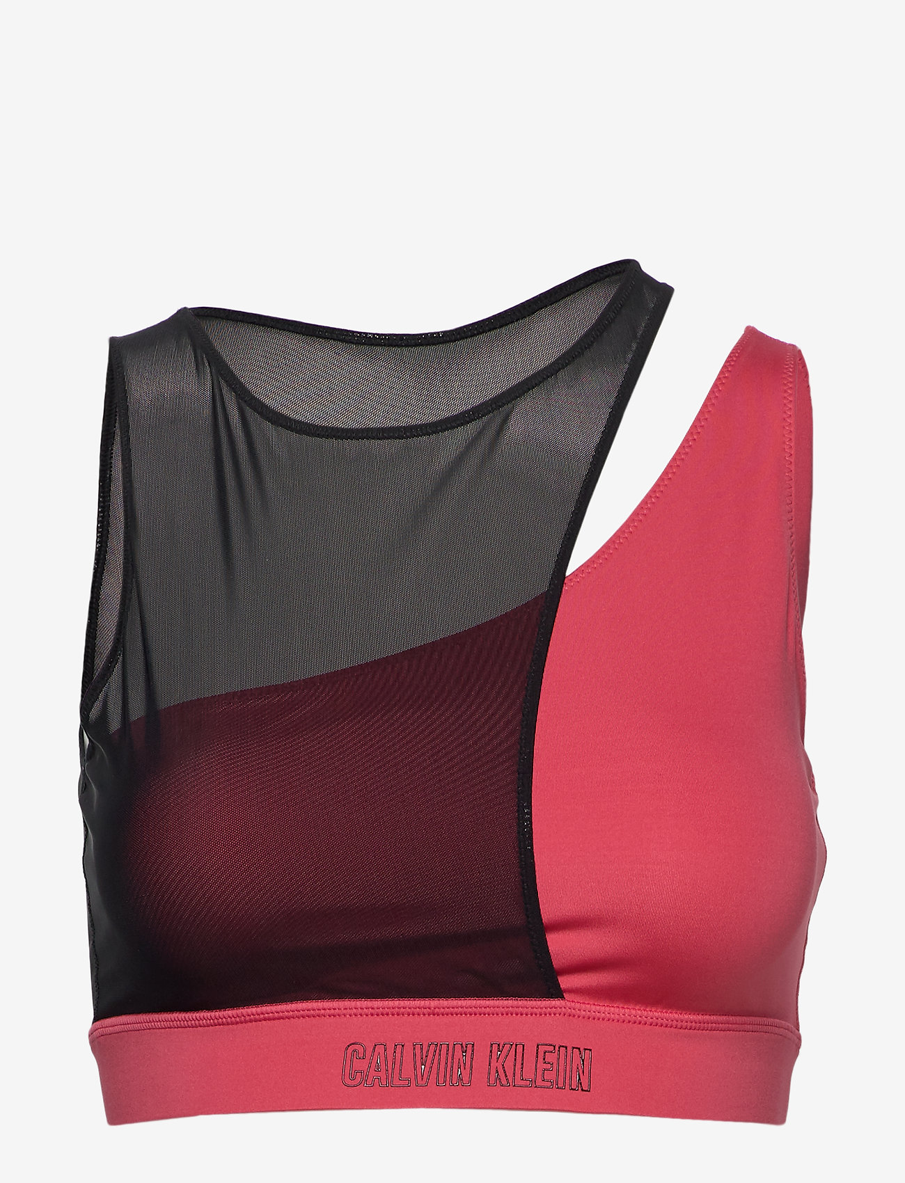 calvin klein red sports bra