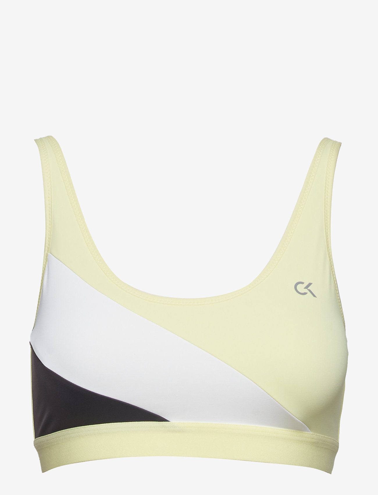 yellow calvin klein sports bra