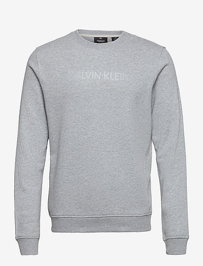 PW - Pullover - sweatshirts - med grey heather/ acid lime