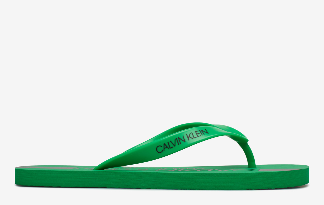 bright green sandals