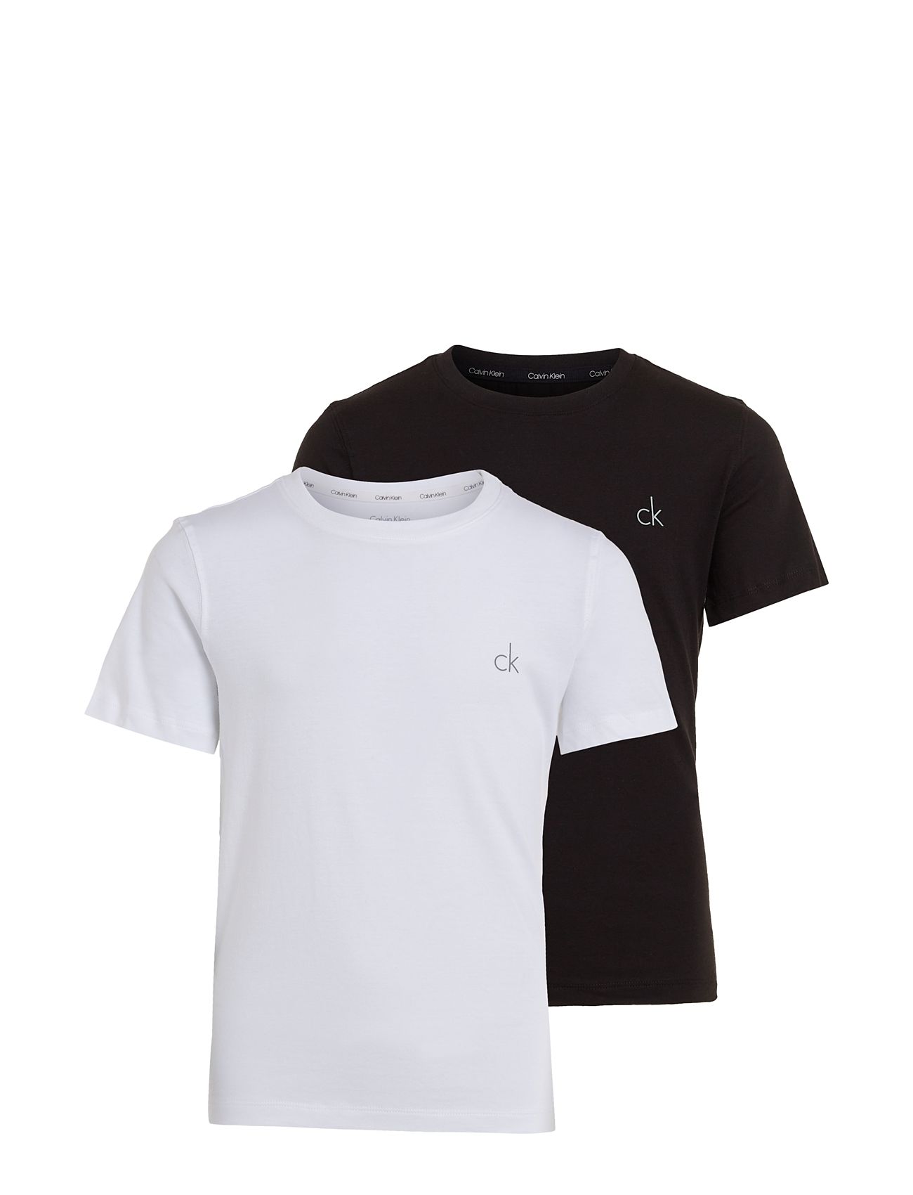 2Pk Ss Tee Tops T-Kortærmet Skjorte Multi/patterned Calvin Klein