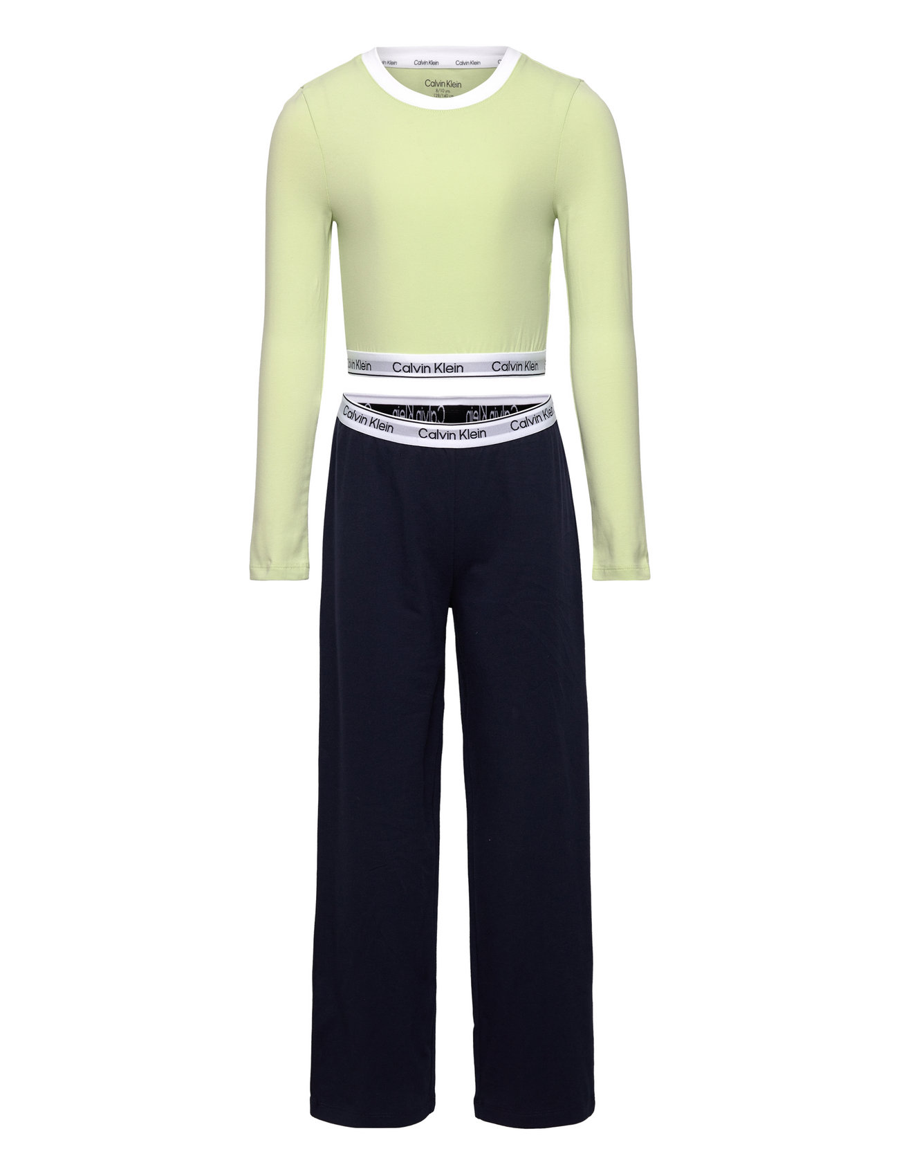 Knit Pj Set Sets Sets With Long-sleeved T-shirt Multi/patterned Calvin Klein