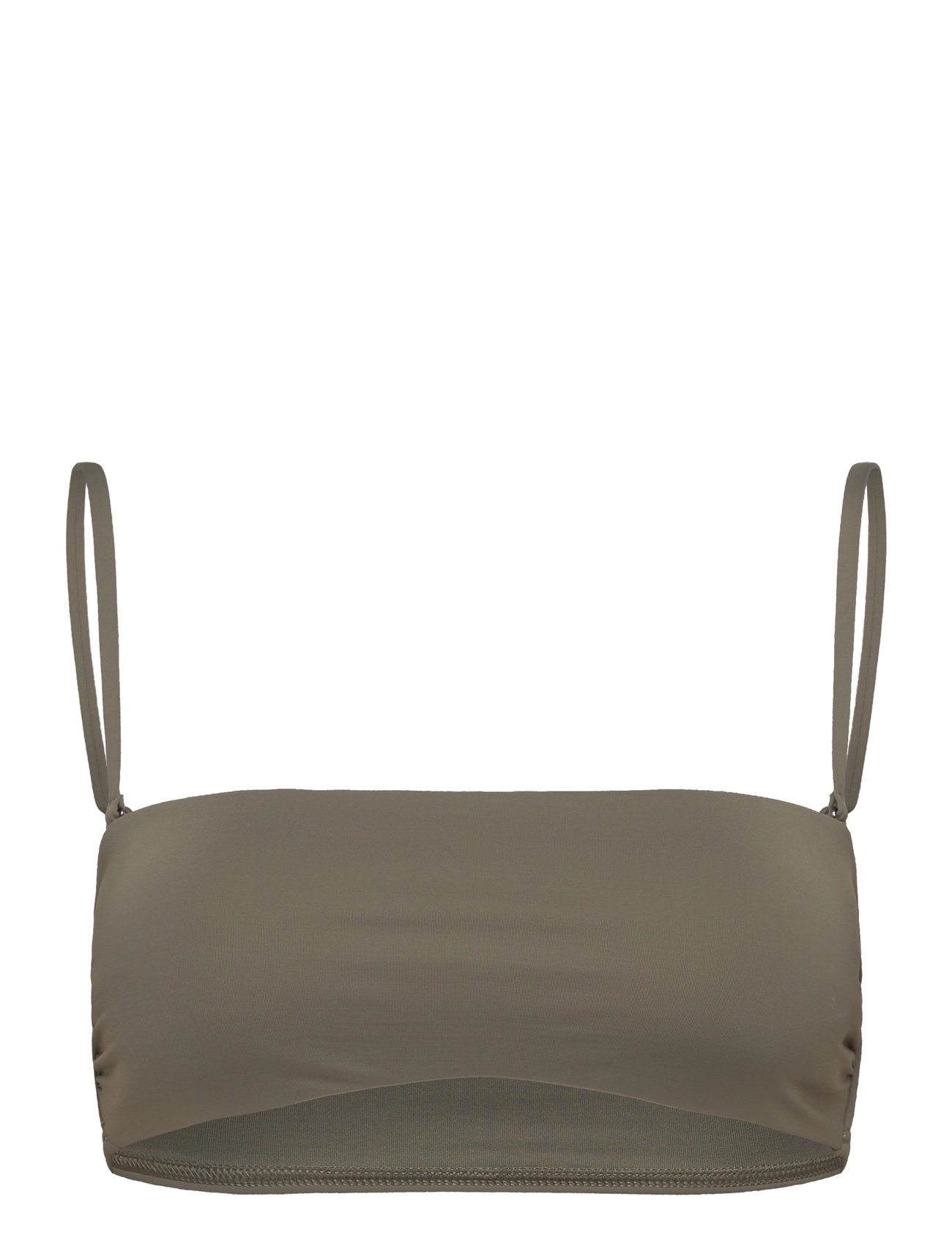 Bandeau-Rp Swimwear Bikinis Bikini Tops Bandeau Bikinitops Khaki Green Calvin Klein