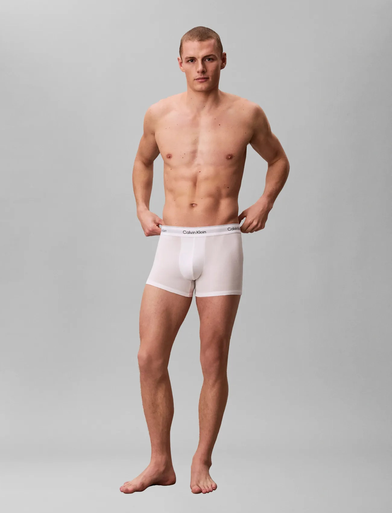 Calvin Klein Trunk 3Pk, L, White, Undertøj > Boksere, Herre