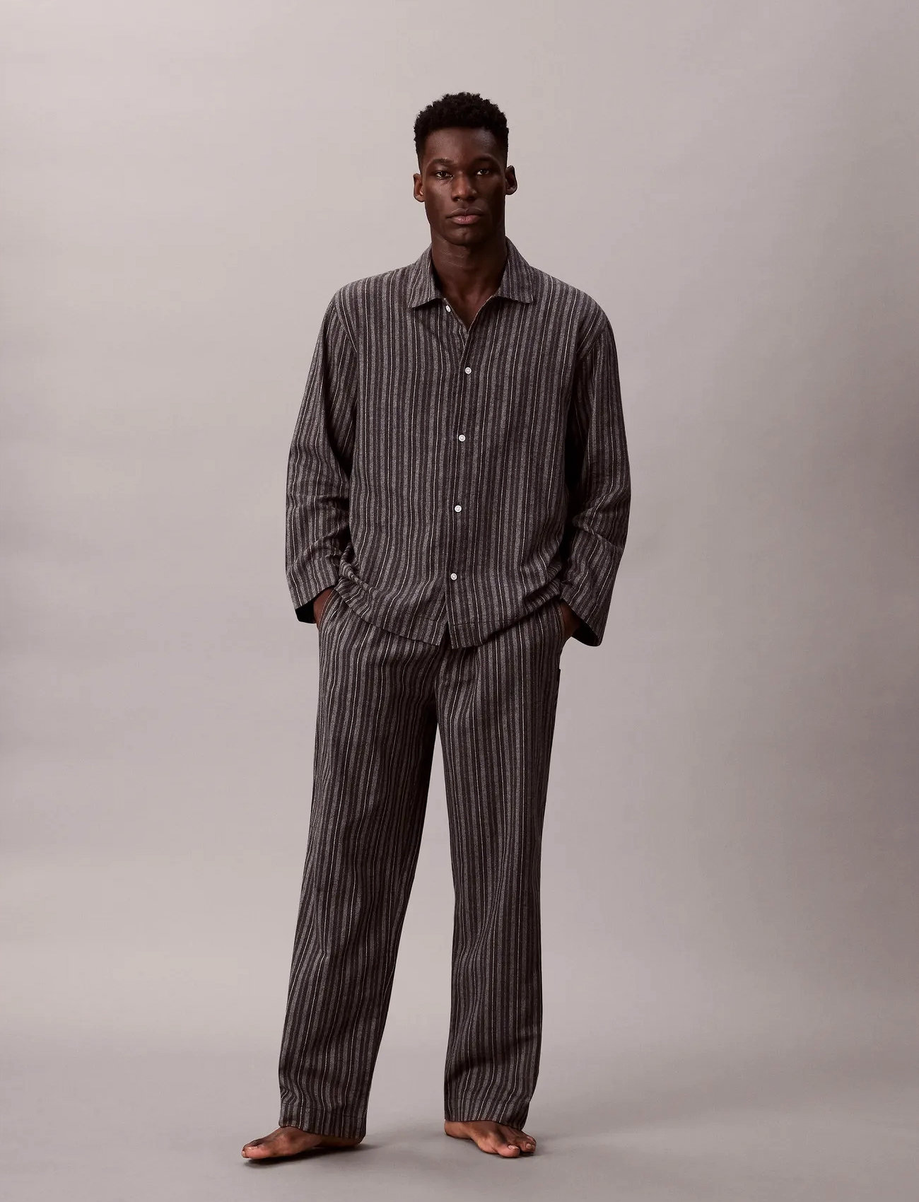 Calvin Klein Sleep Pant., L, Grey, Nat- Og Loungewear > Bukser, Herre