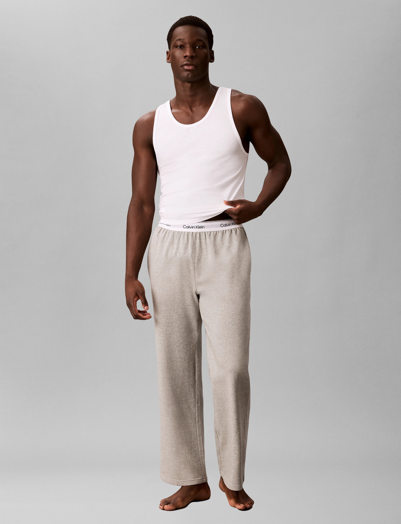 Calvin Klein Sleep Pant, S, Grey, Nat- Og Loungewear > Bukser, Herre