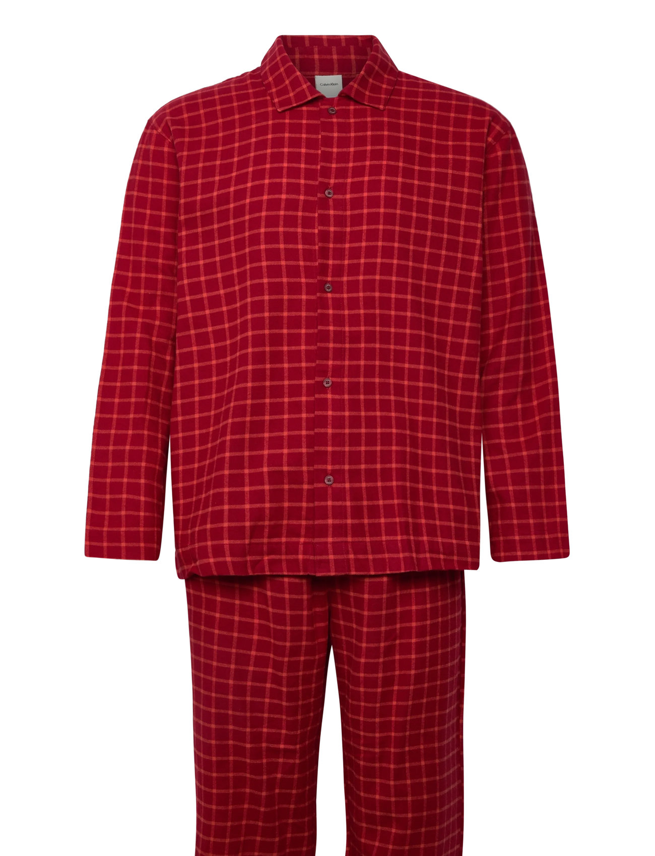 CALVIN KLEIN Ls Button Down Hose Set Rot - S - Herren