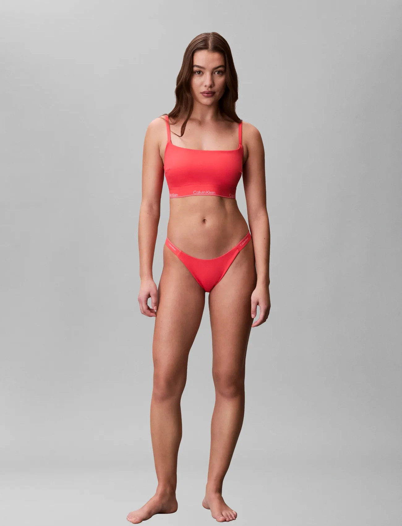 Calvin Klein Bikini, M, Coral, Bikiniunderdele > Bikinitrusser, Dame