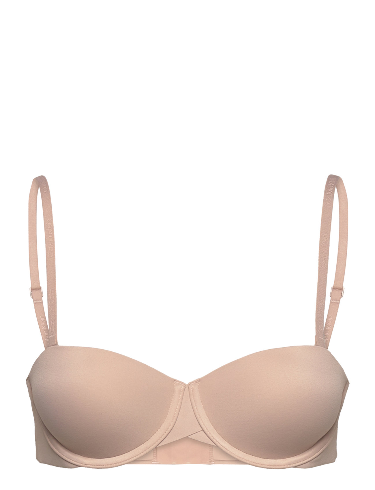 Lightly Lined Strapless Lingerie Bras & Tops Balc Tte Bras Beige Calvin Klein