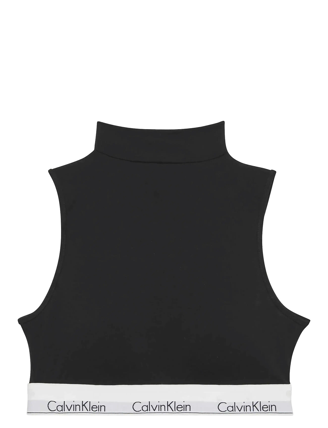 Calvin Klein Lightly Lined Mockneck Bralette, L, Black, Bløde Bh'Er > Bralette, Dame