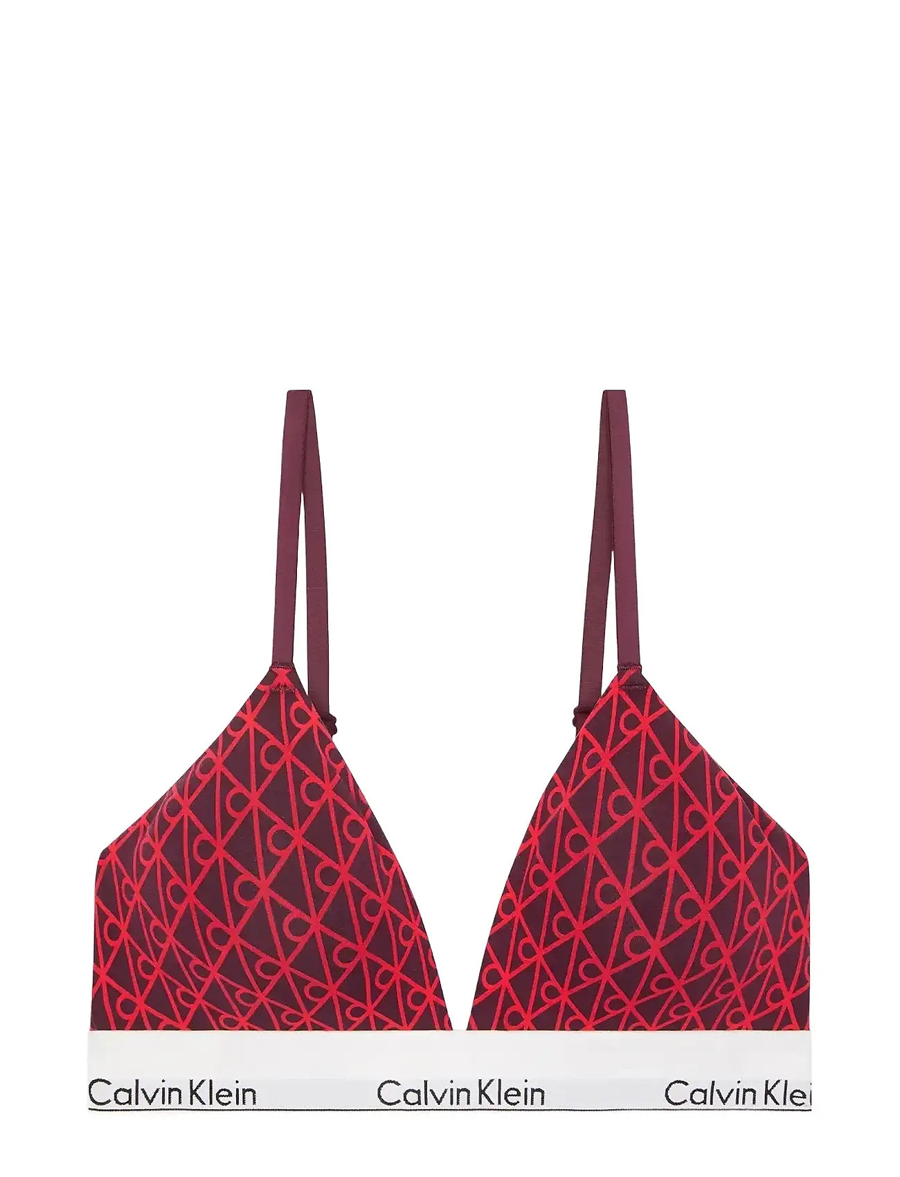 CALVIN KLEIN Lightly Lined Triangle Rot - S - Damen