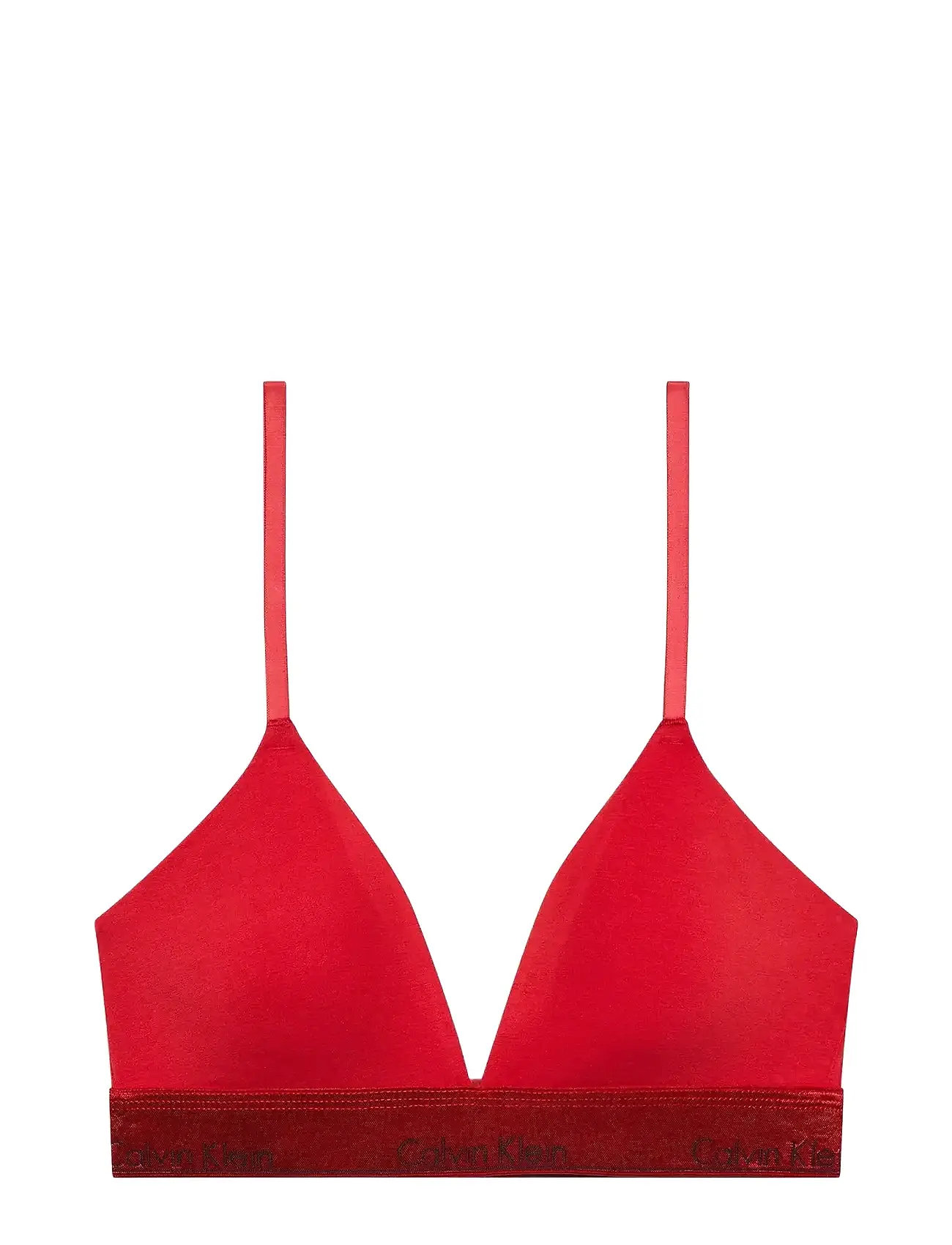 CALVIN KLEIN Lightly Lined Triangle Rot - M - Damen