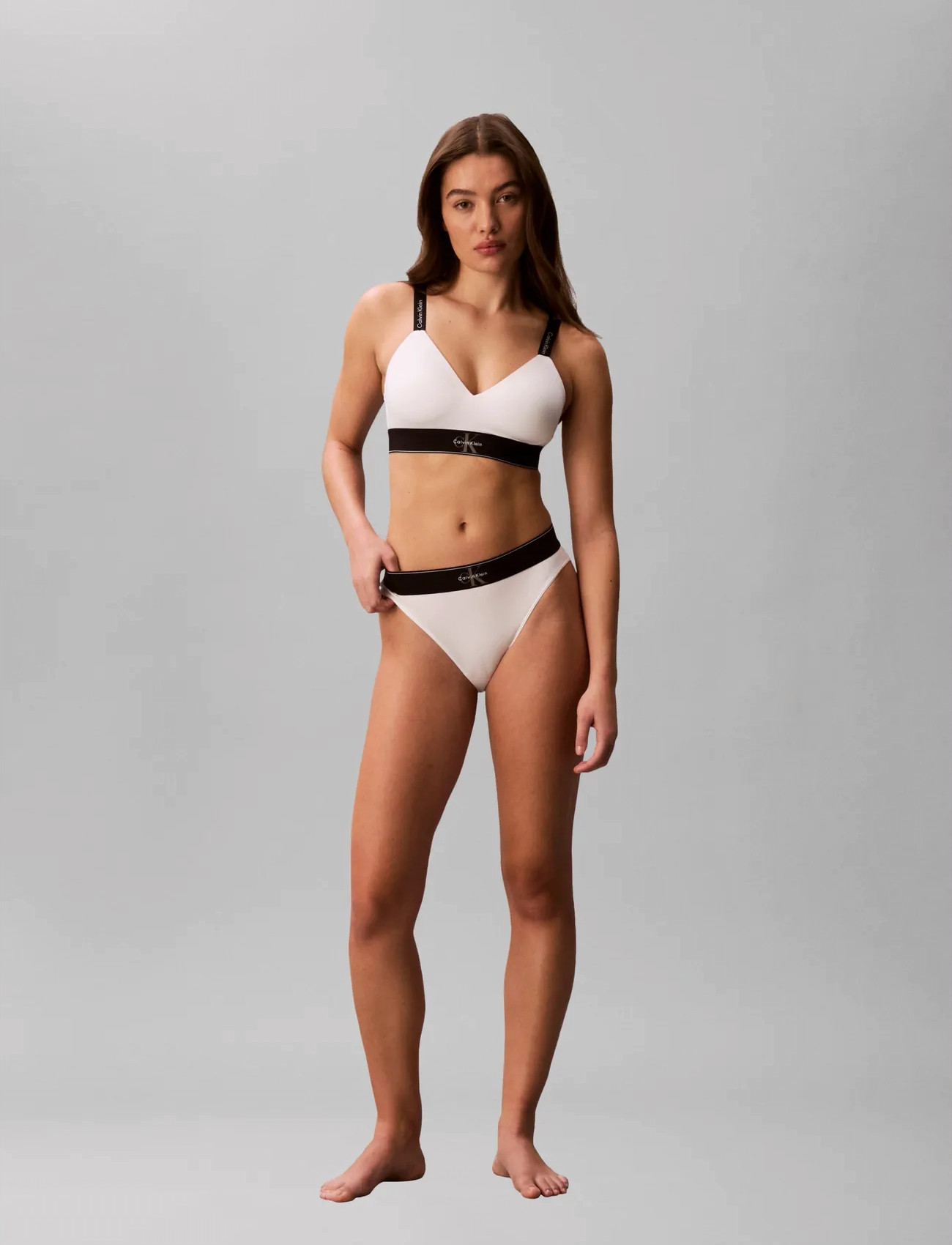 Calvin Klein High Waist Bikini, XL, White, Trusser > Trusser, Dame