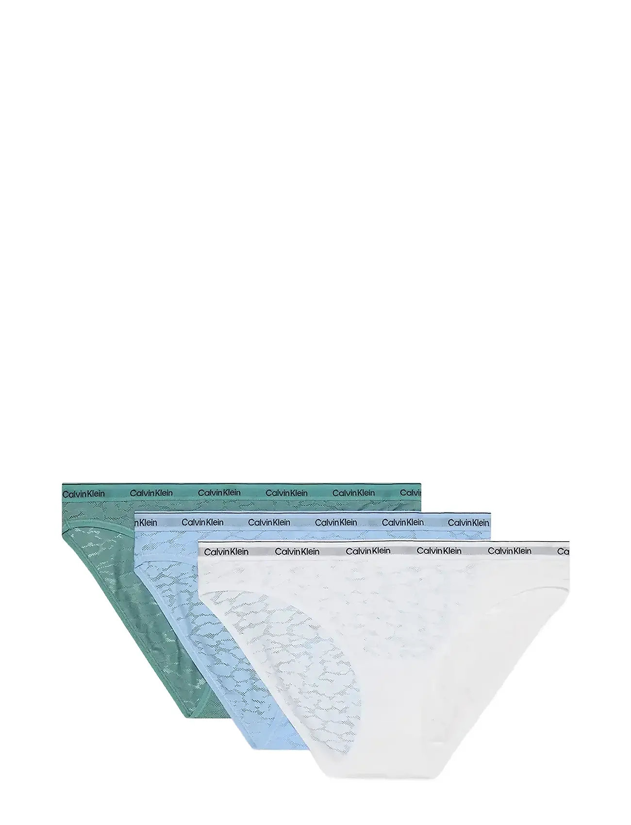 CALVIN KLEIN Bikini 3Pk Blau - M - Damen