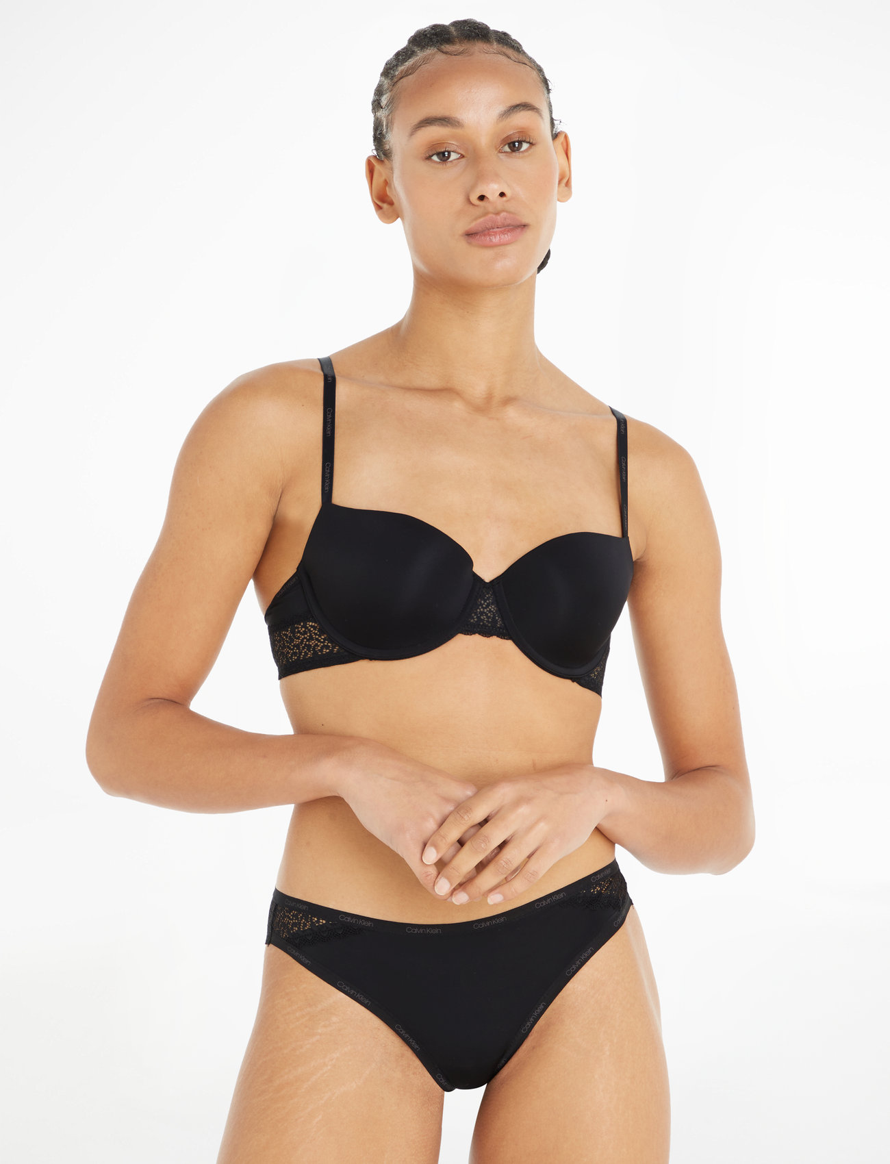 Calvin Klein Lght Lined Balcon, E x 80, Black, Bh'Er Og Toppe > Balconette-Bh'Er, Dame