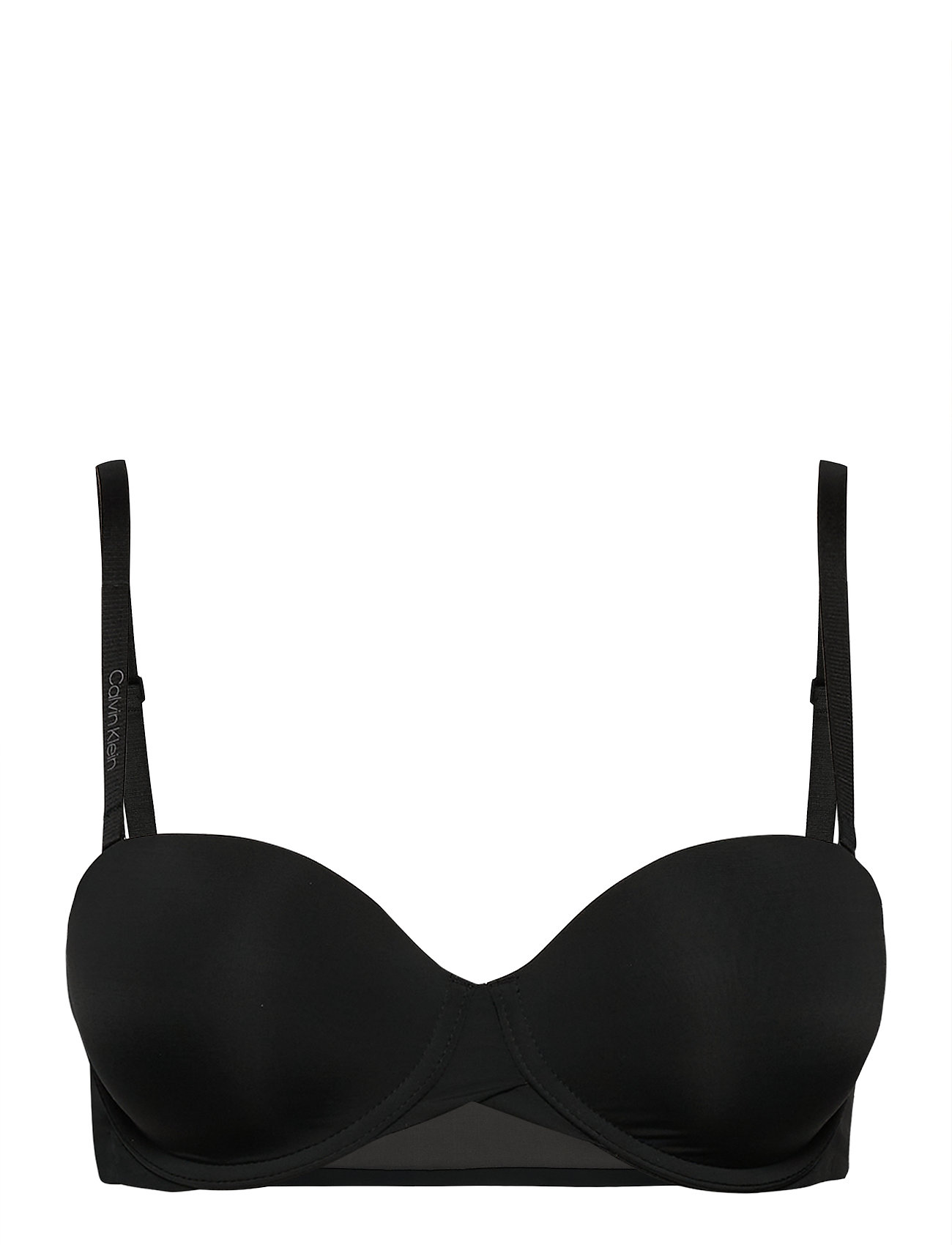 Lght Lined Strapless Lingerie Bras & Tops Strapless Bras Black Calvin Klein