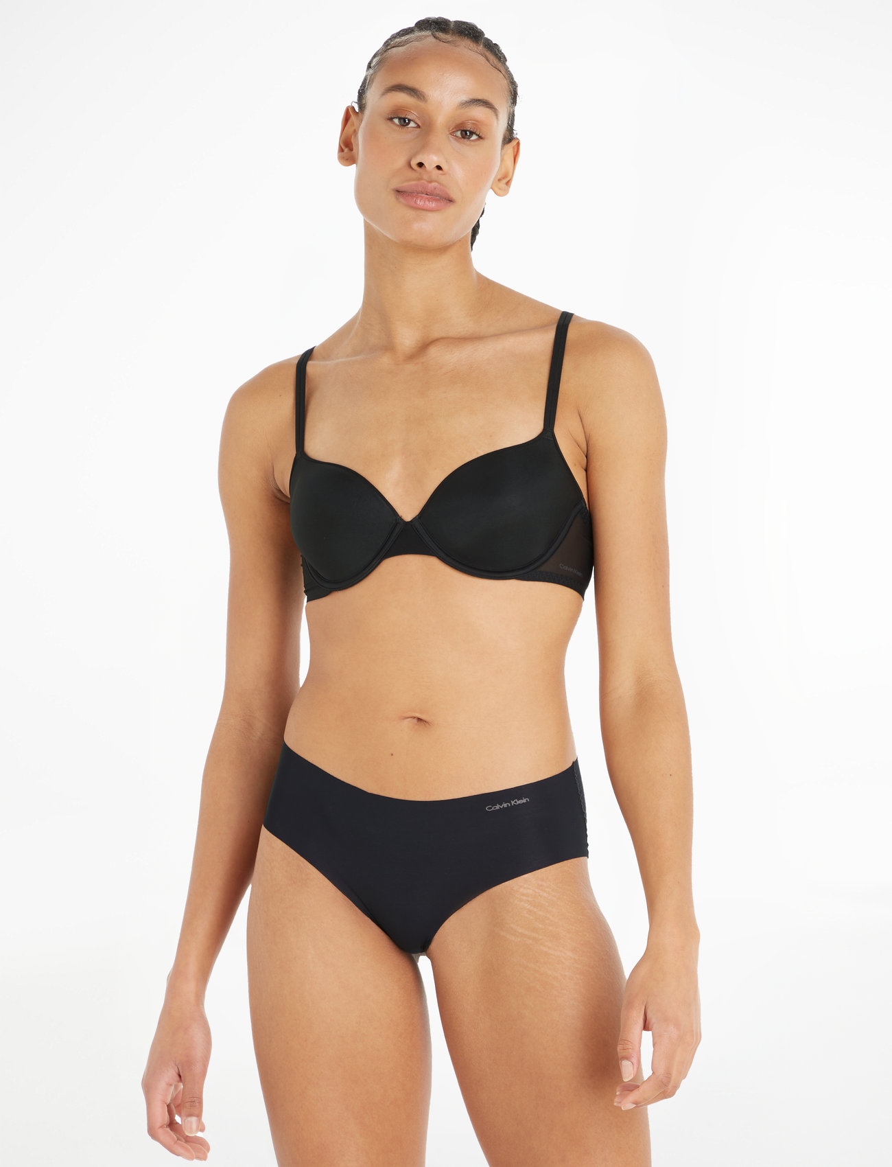Buy Calvin Klein Bra Women's Everyday Lightly Lined Demi Bra Adjustable  Straps - 2 Pack (34B, White-Bare) Online at desertcartCayman Islands
