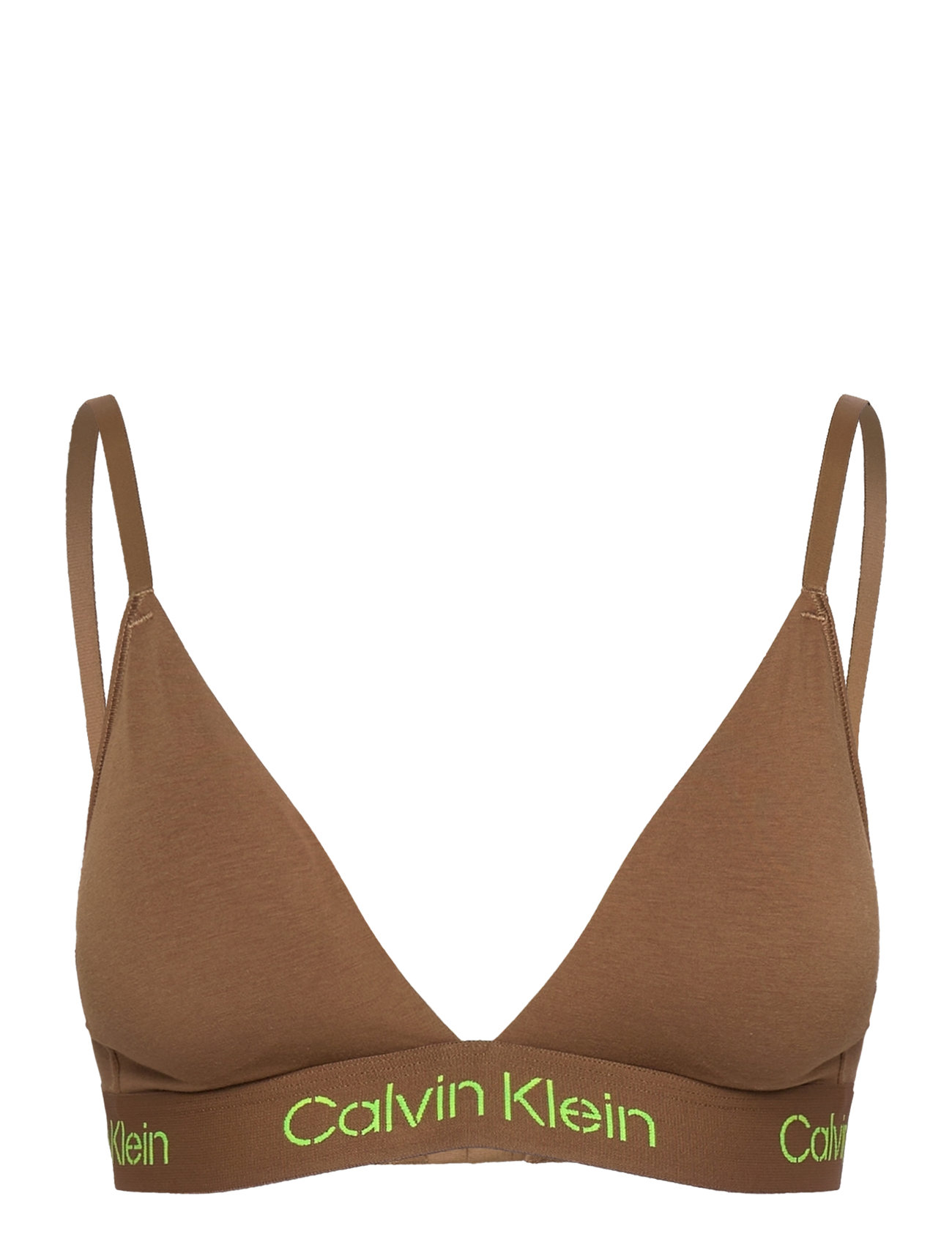 Lght Lined Triangle Lingerie Bras & Tops Soft Bras Non Wired Bras Brown Calvin Klein