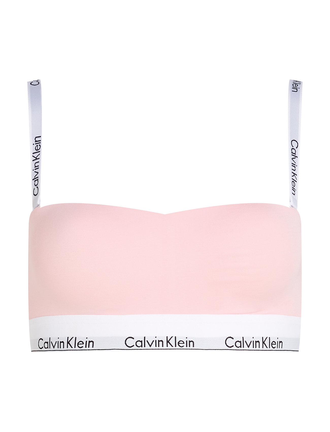 Lightly Lined Bandeau Lingerie Bras & Tops Soft Bras Non Wired Bras Pink Calvin Klein