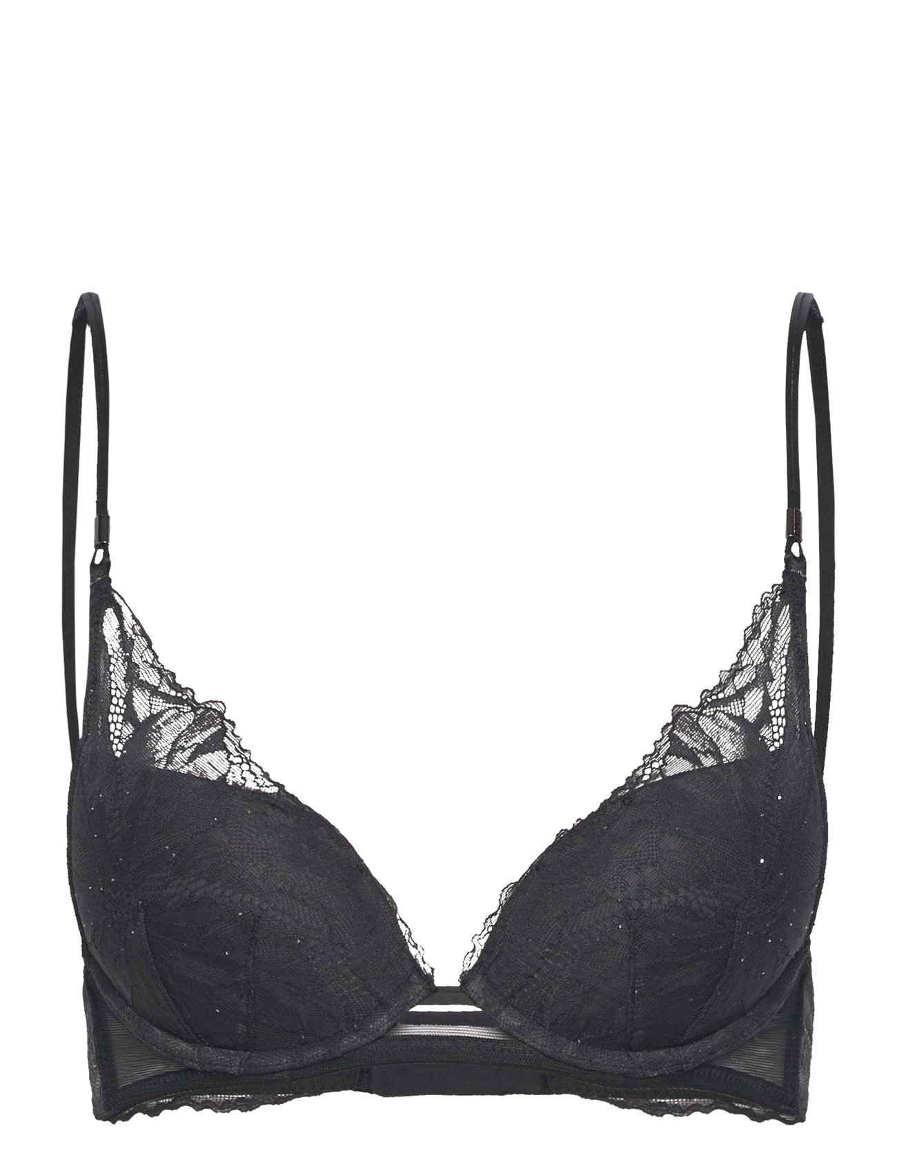 Calvin Klein Push Up Plunge Svart