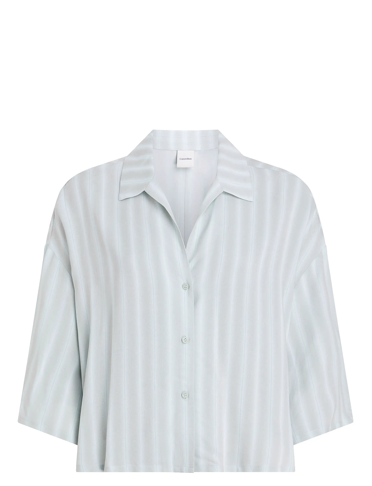 S/S Button Down Topp Grey Calvin Klein