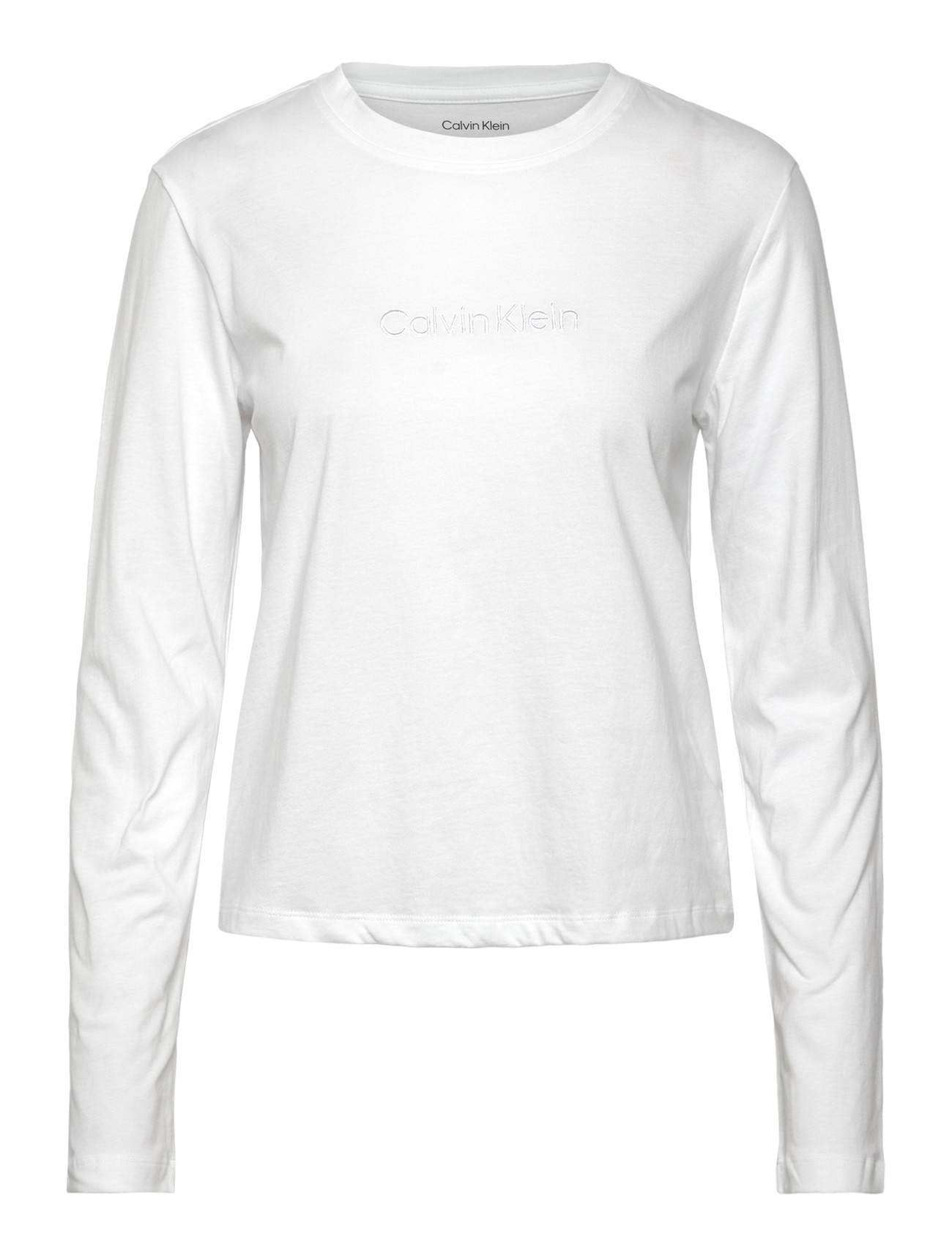 CALVIN KLEIN Longsleeve Klassisch Weiß - S - Damen