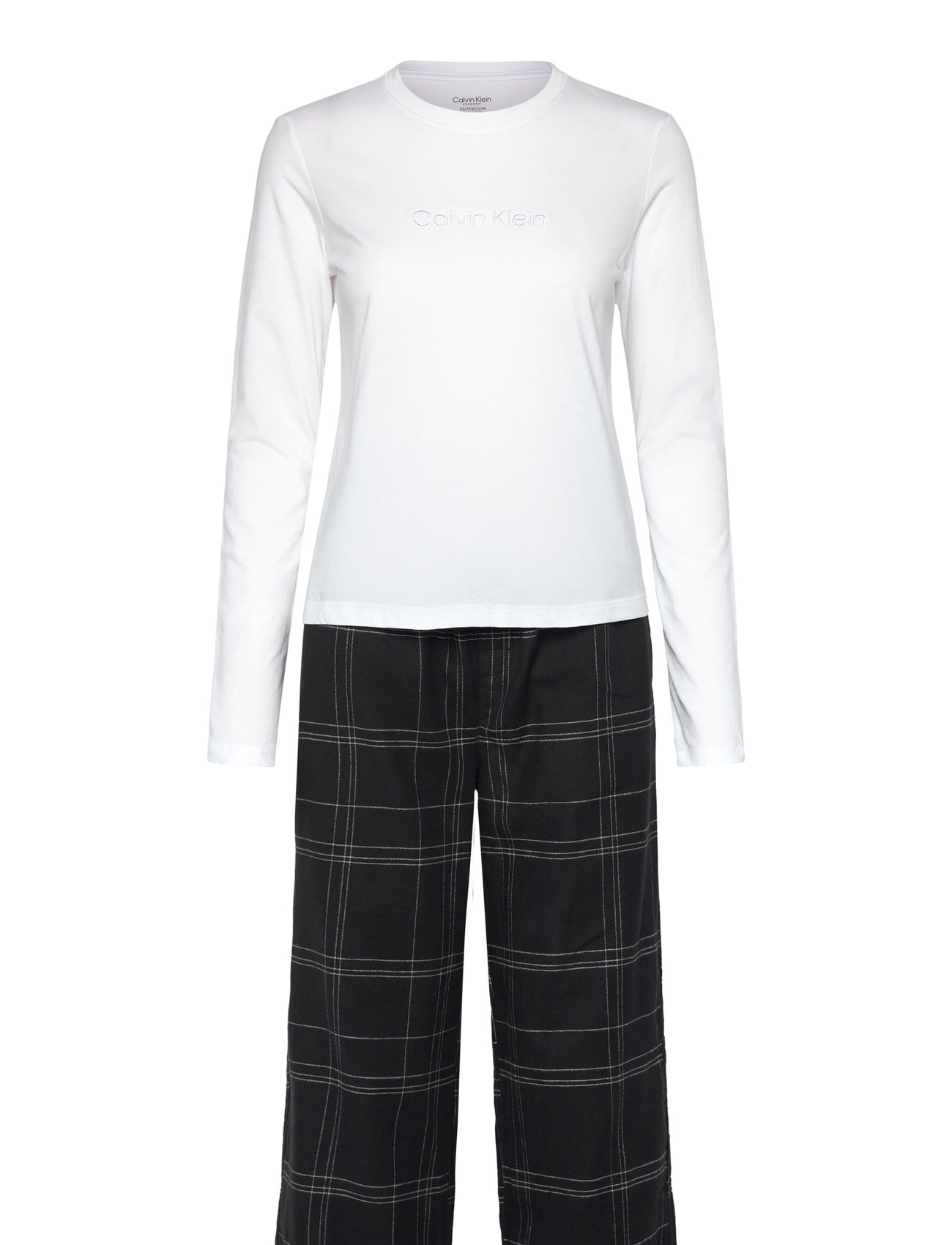 Calvin Klein L/S Tee & Pant Sleep Set Vit