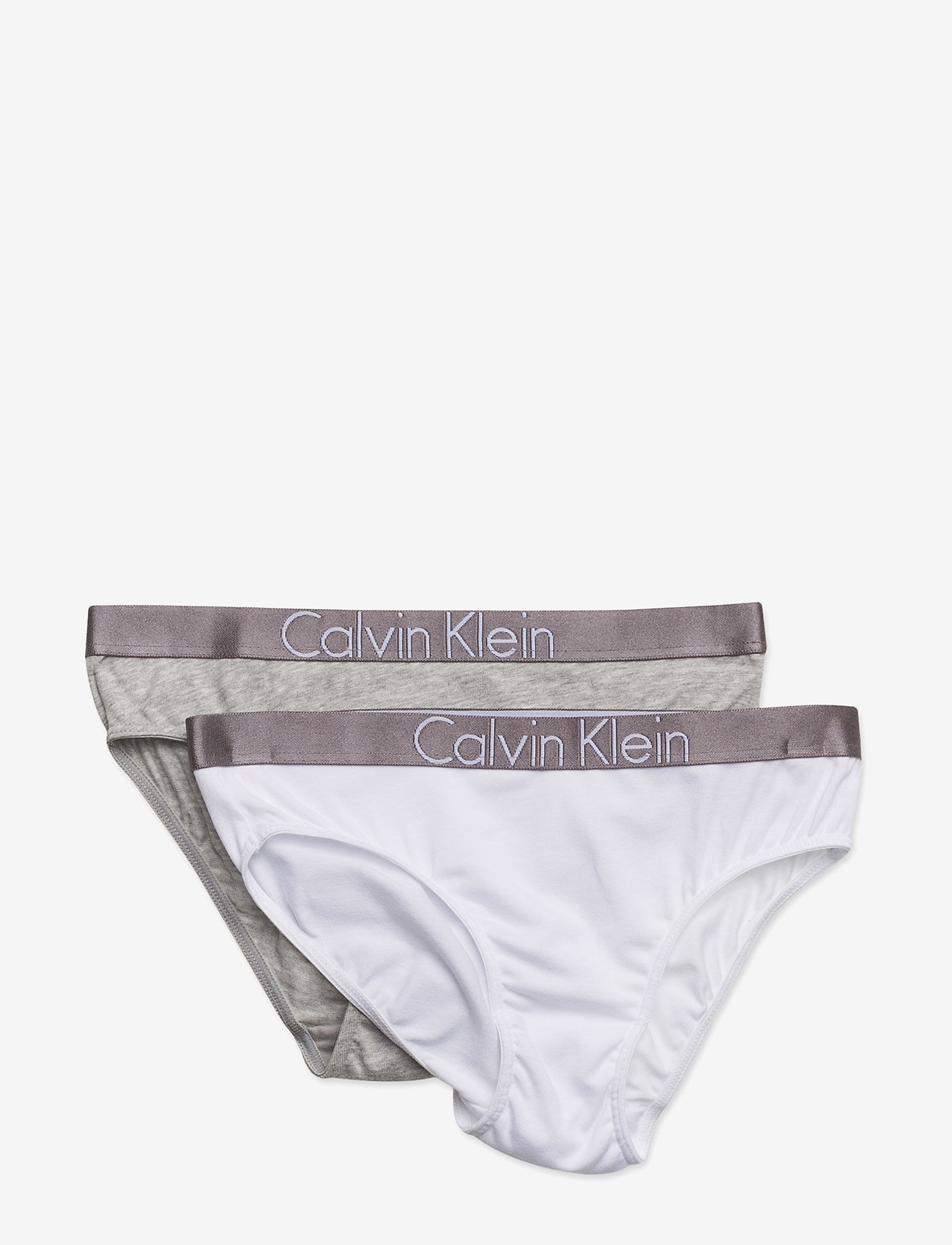 Calvin Klein - 2 PACK BIKINI - socks & underwear - 1 grey heather / 1 white - 0