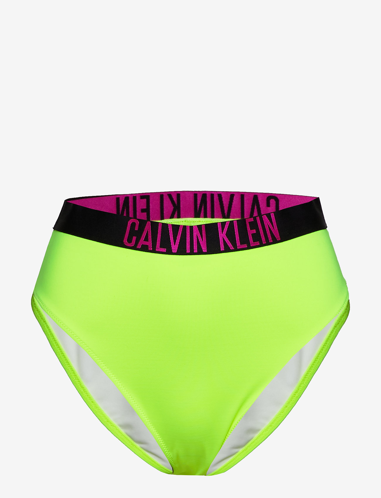 Calvin Klein - HIGH WAIST CHEEKY BI - bikini ar augstu vidukli - safety yellow - 0