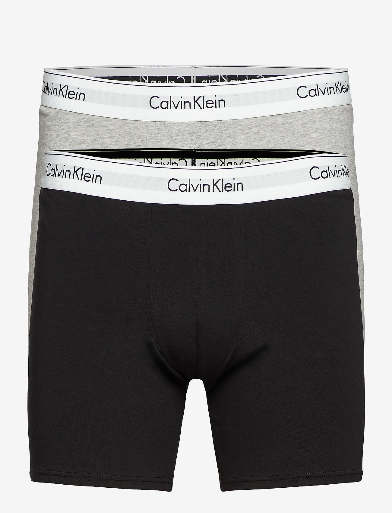 Calvin Klein - BOXER BRIEF 2PK - boxer briefs - heather grey/black - 0